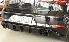 Rieger CUP Diffusor SCHWARZ für Golf 7 GTI Facelift Heck Ansatz Stoßstange