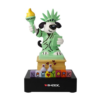 Ed Heck: Skulptur ''LIBERTY DOG'', Goebel Porzellan, neu, Zertifikat, Top