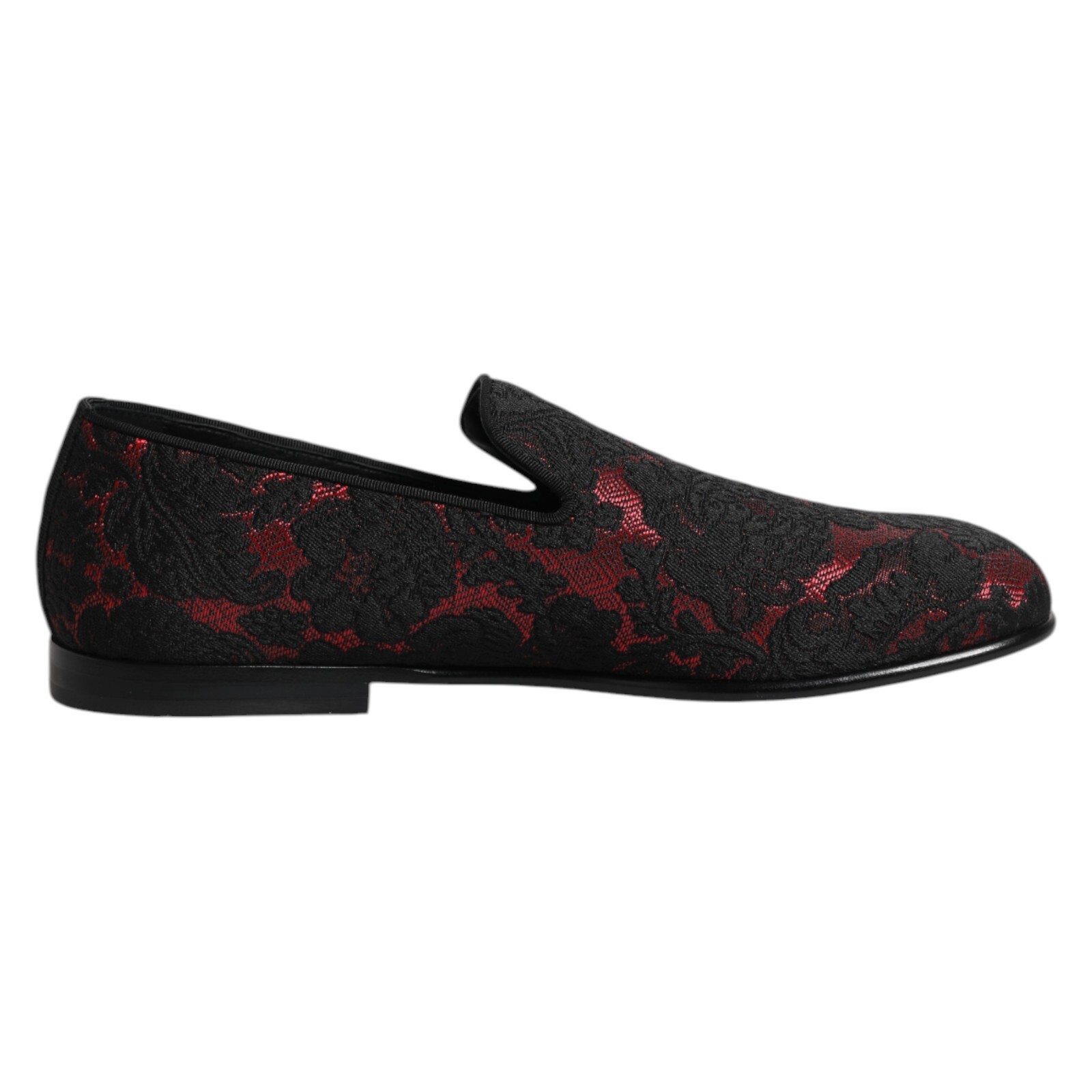 Туфли DOLCE - GABBANA красные черные жаккардовые мокасины без застежки 435 евро 105 долларов США 900 долларов США 90190₽