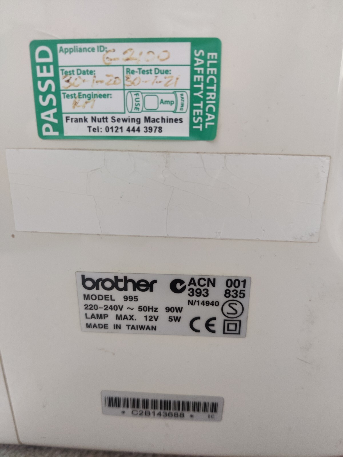 Brother Super Galaxie 2100 Embroidery Sewing Machine with Case eBay