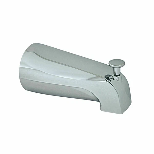 Slip Fit Chrome Tub Spout  With Diverter For 1/2" Copper D01004 - Picture 1 of 3