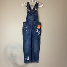 toddler girls overalls size 4T. NWT Wonder Nation Brand. Unicorns And Rainbows