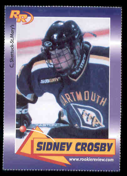 2003 Sidney Crosby Rookie Review rookie Card #56