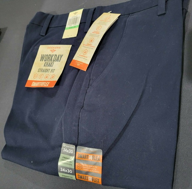 Mens DOCKERS Workday Khaki Straight 360 
