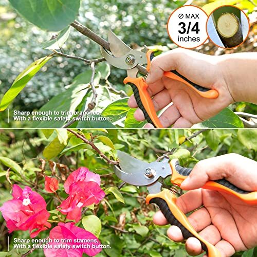Garden Tool Set, Stainless Steel Heavy Duty Gardening Tool Set, with Orange - Bild 5 von 7