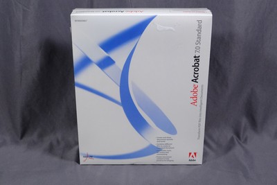 Vintage Adobe Acrobat 7.0 Standard Windows Edition (New in Original Shrink) Read