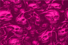 Pink Ghost Skulls Graphic Decal Vinyl Bike Motorcycle Car Wrap 24x36 Seamless 