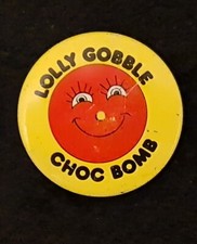 Vintage Lolly Gobble Choc Bomb Badge Lyons Maid Ice Lolly Rare