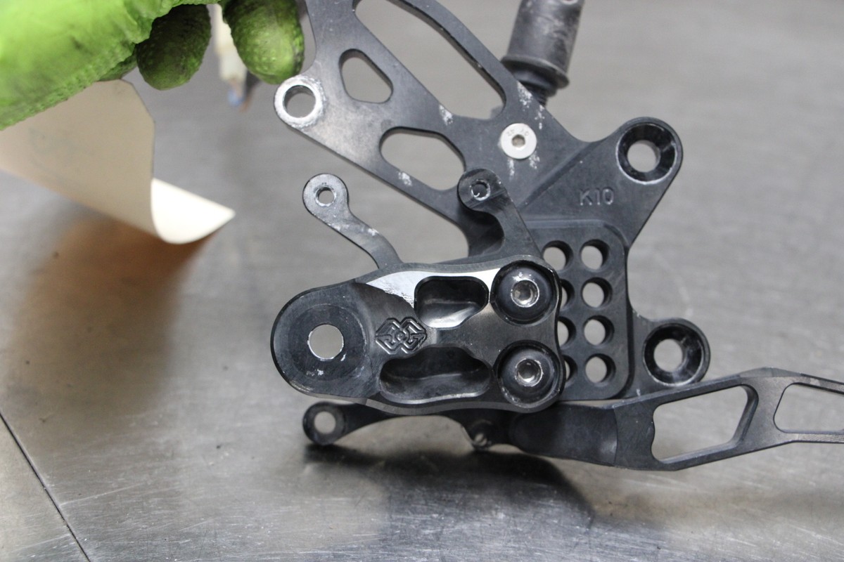 06-11 Ninja ZX14 ZX-14 Right Rearset Peg Bracket | eBay