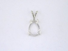  Pear Shape 4 Prong Cabochon Pendant Setting ...