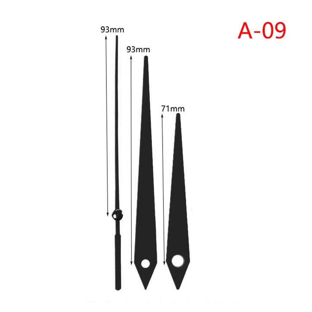 Clock Needle Watch Accessories Black 5set Aluminum For DIY Clock Craft