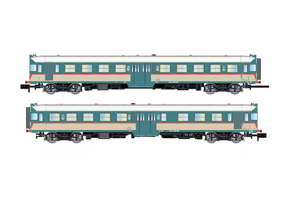 Arnold HN2569S Set Triebwagen Aln 668 Sonderbemalung Blau/Beige Dcc Sound N 1/-image