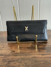 A Very Rare Beautiful Vintage HTF Black Leather Paloma Picasso Travel Wallet