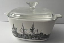 Vintage HTF Corning Ware 1 3/4 Quart Renaisance Pattern Pyrex Lid