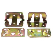 Metal Fastener 2PCS Heavy Duty Bed Rail Bracket Wooden Bed Support Connector