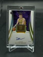 2024 Panini Immaculate Dalton Knecht Championship Tag Rookie Patch Auto /5