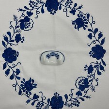 Porzellan Wandhaken Dekor Zwiebelmuster Blau Weiß Küchenhaken für Geschirrtuch