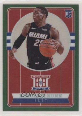 2019-20 Chronicles Hometown Heroes Optic Prizm Green Kendrick Nunn Rookie RC 4f5