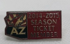 2014-2015 NHL Arizona Coyotes Season Ticket Member Pin Pre Owned Free Shipping 
