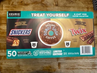 Christmas Gift!  K-CUPS Twix & Snickers LIMITED EDITION.  50 ct