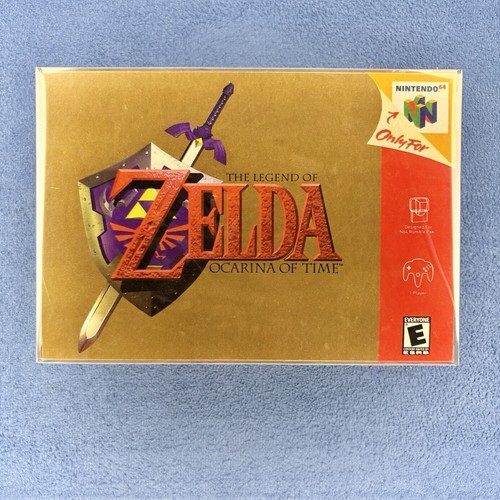The Legend of Zelda Ocarina of Time Nintendo 64 N64 étui personnalisé réplique PAS DE JEU - Photo 1 sur 6