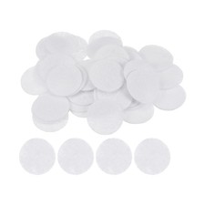 100pcs Round Felt Circles 30mm 1-1/4" Craft Felt Pads Non-Woven Fabric White