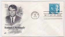TurtlesTradingPost- Robert F. Kennedy -1979 FDC #1770 Artcraft Cachet