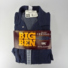 Big Ben Deluxe Coverall Blue Denim 100 Cotton Made in USA 42 Short 5A09Z00