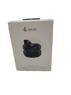 Noise And Waterproof Canceling Wireless Earphones IP54  Black Edifier TWS330 NB