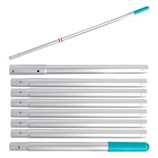 10.5 Foot Aluminum Telescopic Swimming Pool Pole, 8 Sections, Attach Accessories