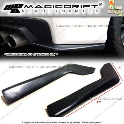 Universal Fit DT Style Rear Bumper Lip Splitter Side Corner Extension 17'' x 7''