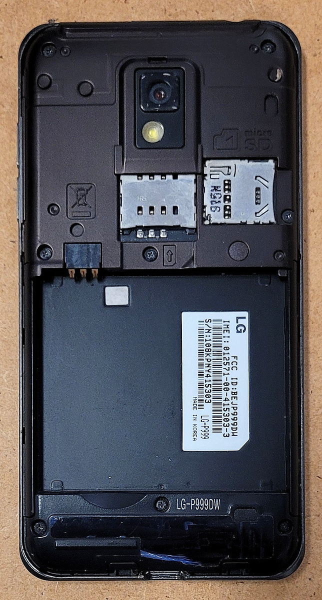 LG G2x / Optimus 2X P999 - Brown and Black ( T-Mobile ) Rare