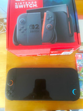 Nintendo Switch Console 2 Black Handheld with Dock, HDMI Cables, 2 Games, 256gb