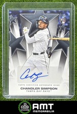 Chandler Simpson RC 2025 Topps Update Baseball Stars Auto Rays