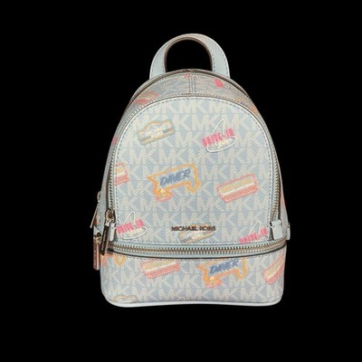 Michael Kors XS Rhea Backpack Sky Blue NWT