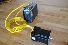 Parker BE342HJ Nema34 Brushless Servo Motor & Gemini GV-U12E Driver Set + Cables