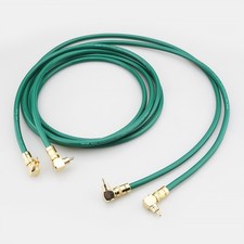 Pair Right Angle RCA to Right Angle RCA Cable Male-to-Male RCA Hifi Audio Cable