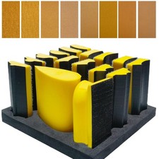 56 PCS Hand Sanding Block Set- 16 PCS Contoured Profile Sander Block  40 Sheet