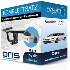 ORIS Anhängekupplung starr und E-Satz 7polig für Opel Astra H Caravan 04-10 neu