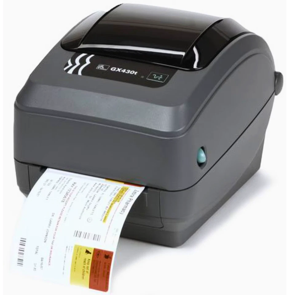 Zebra GX430T Barcode Label Printer 300 dpi Thermal Transfer USB Ethernet NEW - Image 2 of 4
