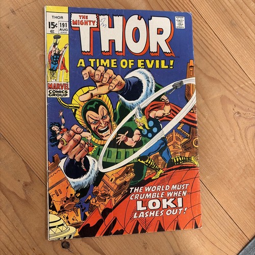 Thor #191 Marvel (1971)  Loki Cover, 1st Durok, Stan Lee/John Buscema HTF
