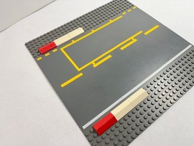 Lego Baseplate pit lane only from Ferrari F1 Pit Set 8375 (2004)