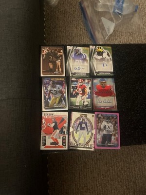 NFL Card Lot RC Autos Inserts Bryce Young Burrow Kincaid Select Rookie