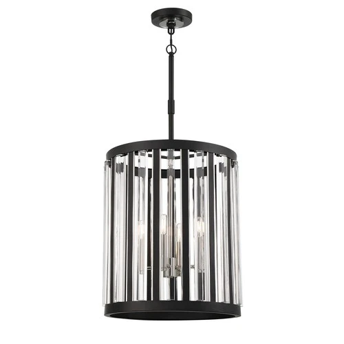 Minka Lavery 5497 Majestic Splendor 4 Light 19"W Pendant - Polished Nickel / - Picture 2 of 2