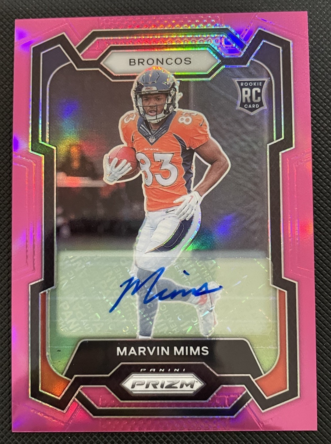 2023 Panini Prizm - Marvin Mims #327 Pink Prizm Autograph (AU, RC) 🔥