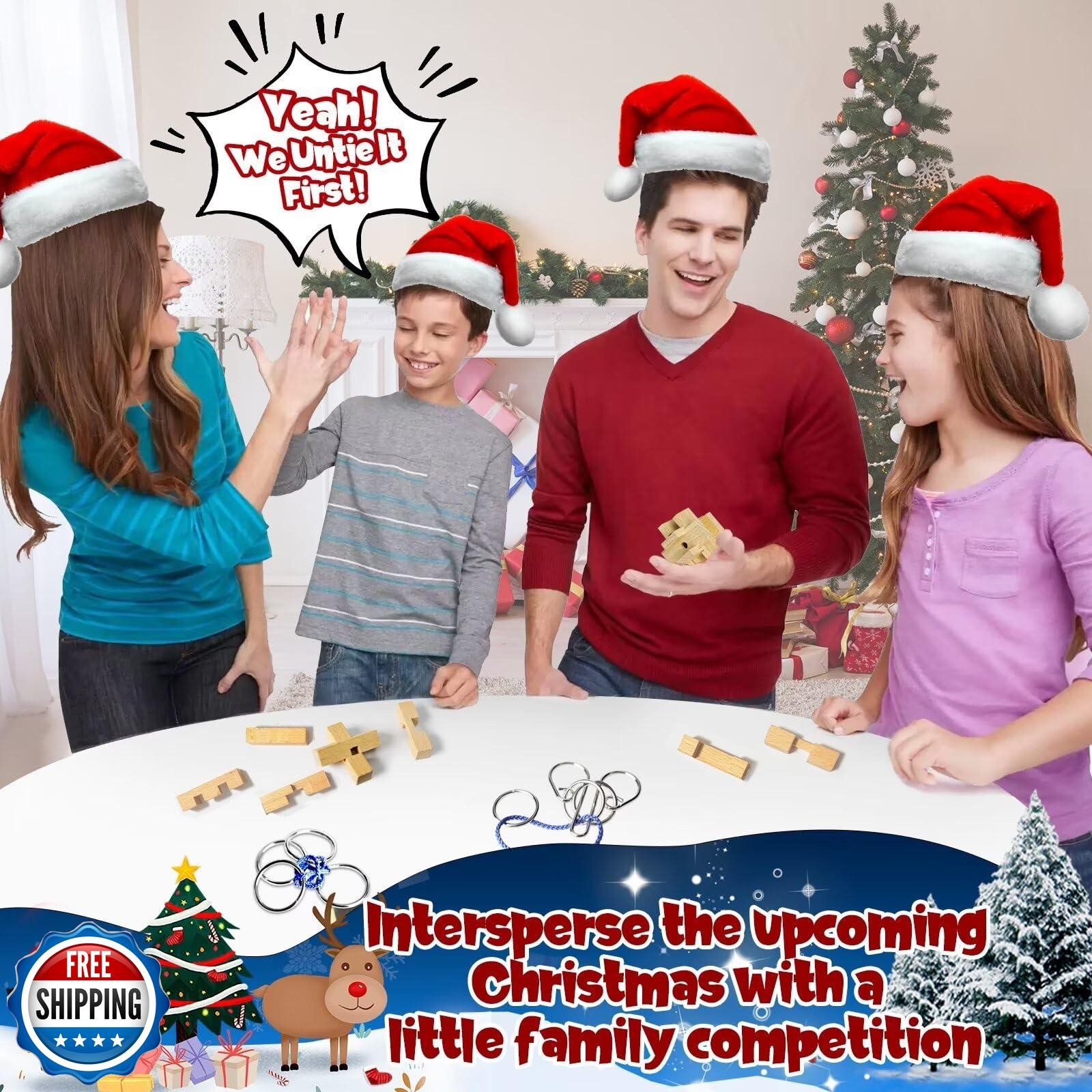 Advent Calendar 2025 - Brain Teaser Puzzles for Teens Adults Older Kids, 24 P