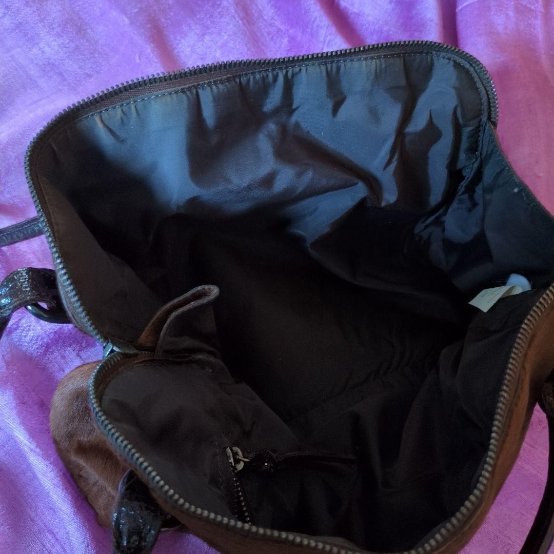 MIU MIU Archivio Pony Hair Borsa a mano in pelle marrone Harako vintage rara dal Giappone