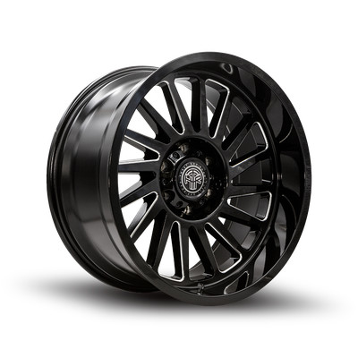 Thret Offroad Omega 902 20x10 -21 Gloss Black Milled Wheel 8x165.1 8x6.5 (QTY 1)