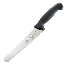 M23208 Millennia Black Handle, 8-Inch Wavy Edge Wide, Bread Knife