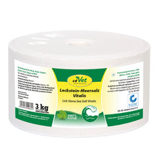 Leckstein Meersalz Vitalis 3kg - nat&uuml;rliche Salzquelle, 50% Rabatt. MHD 08.03.26